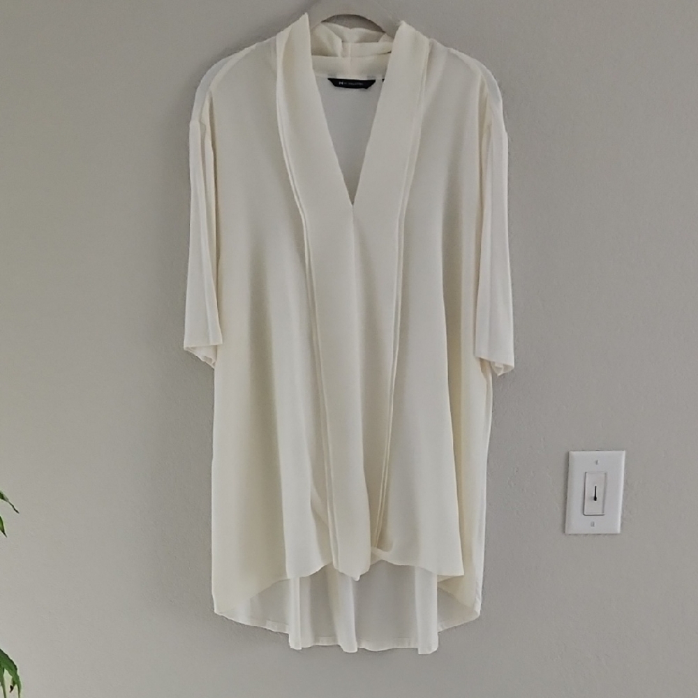 H by Halston Cream Blouse